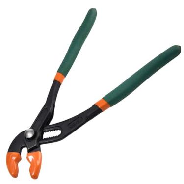 Imagem de LEONTOOL Alicate de bomba de água de 25,4 cm, alicate de junta de ranhura de ajuste rápido com botão de pressão, lingueta de mandíbula em V e alicate de trava de encanamento para reparo doméstico