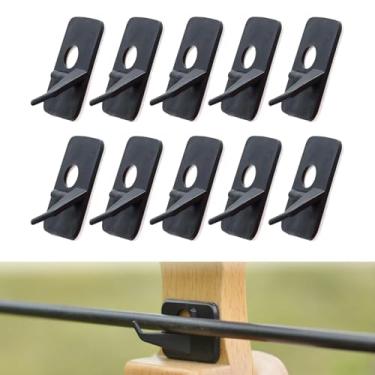 Imagem de PESSILIN 10 peças de descanso de flecha para mão direita, descanso de flecha para arco recurvo, acessórios de arco recurvo