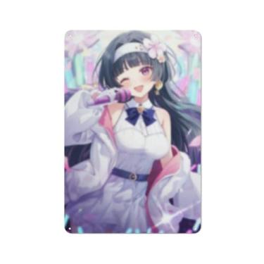 Imagem de Cartaz de arte de menina de anime sexy quente placa de estanho vintage decoração de parede pôster 20 x 30 cm, AF187