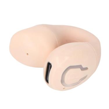 Imagem de Fockety Fones de ouvido sem fio, fones de ouvido com cancelamento de ruído com drivers de 10 mm, estéreo com graves, fones de ouvido Bluetooth 5.4 à prova d'água IP5 (Cor da pele)