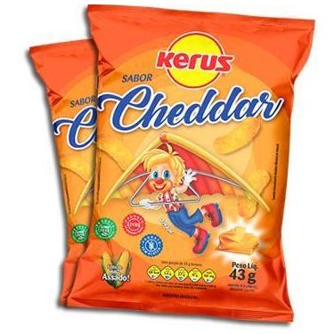 Imagem de Salgadinho kerus 43g cheddar c/10