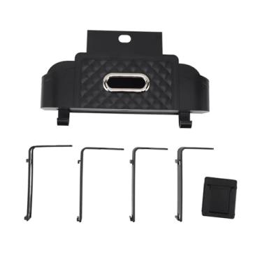 Imagem de Organizador do banco traseiro da caixa de armazenamento multifuncional plástico premium com porta -copos e telefone celular Stand para acessórios de viagem de carro viagens em (Preto)