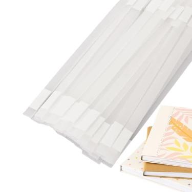 Imagem de Craftelier - Tiras de cola térmicas | Tiras de cola térmica para encadernação de livros | Compatível com papel A4 | Pacote com 50 | Adesivo quente forte para acabamento profissional