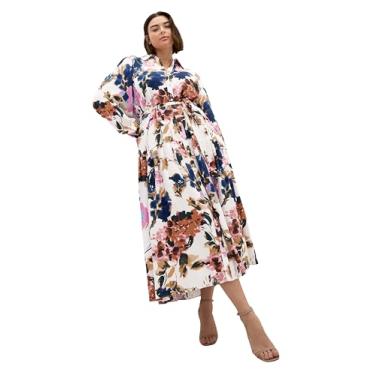 Imagem de City Chic Vestido feminino plus size - estampa Ezra Maxi, Estampa floral, 50