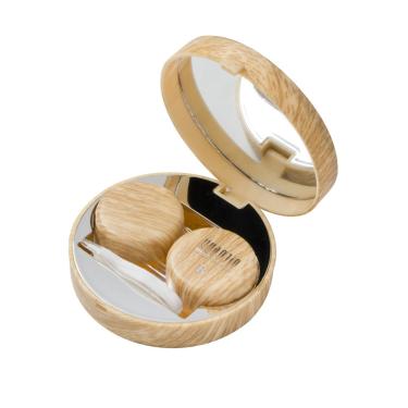 Imagem de Estojo porta lente Amadeirado + Pinça e Ventosa Cerejeira