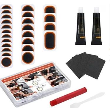 Imagem de Castrap Kit Completo De Reparo De Punção De Pneu De Bicicleta, Remendo Frio Sem Cola Alavancas De Pneu E Ferramentas Para Fixação Fácil De Tubos (21)