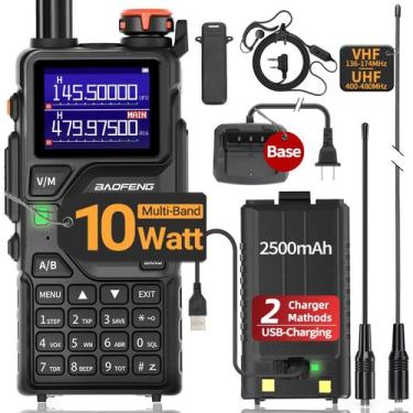Imagem de Walkie Talkies BAOFENG K5PLUS 10W recarregáveis de longo alcance