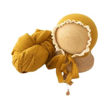 Imagem de Conjunto De Chapéus E Envoltórios Para Bebês Recém-Nascidos, Acessório