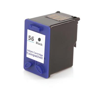 Imagem de Cartucho Para Impressora 5850 56xl - C6656AB Black Compatível