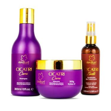 Imagem de Kit Cicatri Cura Clorofitum - Reconstrução profissional com Shampoo Máscara e Finalizador