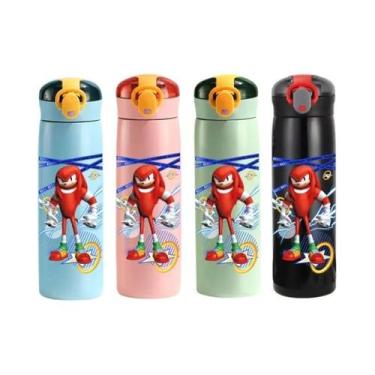 Imagem de Copo Infantil De Aço Inoxidável Isolado Com Canudo De 460ml, Garrafa P