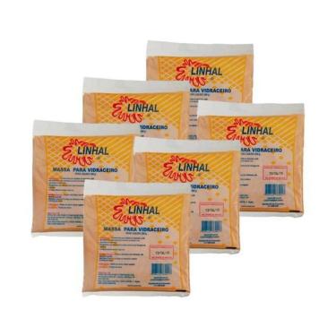 Imagem de Kit 6 Un Massa Para Vidraceiro 500G Linhal
