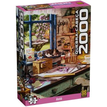 Imagem de Quebra Cabeça Puzzle 2000 Peças Ateliê Grow