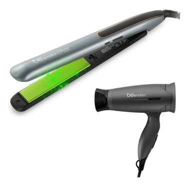 Imagem de Prancha de Cabelo Shine Nutrah + Secador de Viagem