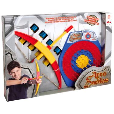 Imagem de Brinquedo Infantil Lançador Medieval Arco e Dardos Elka