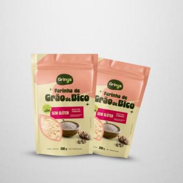 Imagem de Kit 2x Farinha de Grão de Bico Sem Glúten 200g Grings