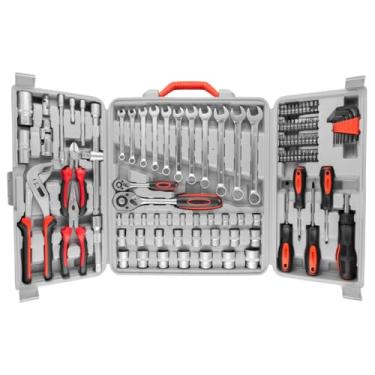 Imagem de Kit Maleta Caixa De Ferramentas Jogo Completo Com 110 Peças 9SR Eda Reparos E Manutenções Profissional