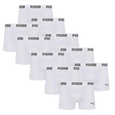 Imagem de Kit Com 10 Cuecas Boxer Box Sem Costura Masculina Adulta Em Microfibra