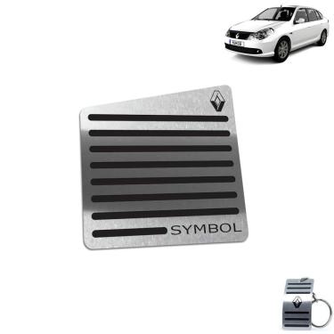 Imagem de Descanso De Pé Aço Inox Renault Symbol 2009 a 2013 Preto