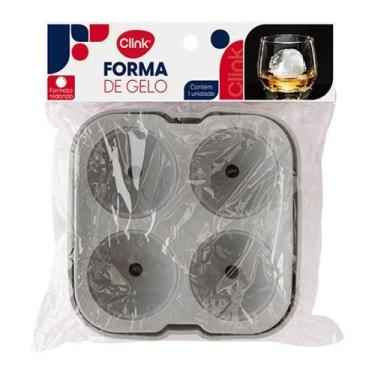 Imagem de Forma Gelo Esfera Silicone 4 cavidades Bebidas Refrescantes Cozinha Ba