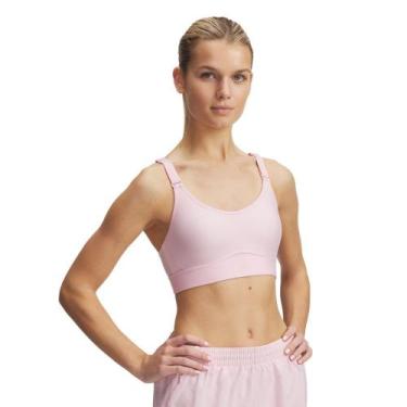 Imagem de Top de Treino Feminino Under Armour Infinity Mid 2.0, Rosa, P