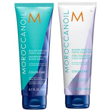 Imagem de Shampoo e condicionador Moroccanoil Blonde Perfecting Purple 200ml