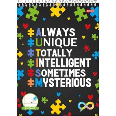 Imagem de Kit de Cadernos, Jandaia, 1 Matéria, Capa Dura, Neuro, Espiral, Topo Caligrafia, 60 Folhas, Pacote com 5