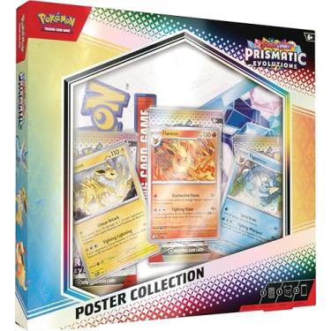 Imagem de Pokémon TCG: Coleção de pôsteres Scarlet & Violet—Prismatic Evolutions (3 pacotes booster e 3 cartas promocionais em folha)