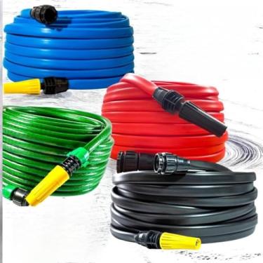 Imagem de Mangueira Antitorção Resistente E Reforçada Azul Para Jardim 50M(5 Metros)