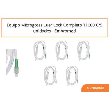 Imagem de Equipo Microgotas Luer Lock Completo T1000 C/5 unidades - Embramed