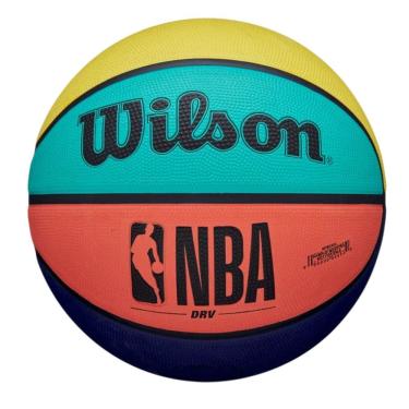 Imagem de Bola de Basquete NBA DRV Brigh +12 Anos Tamanho 7 Colorida Resistente Wilson