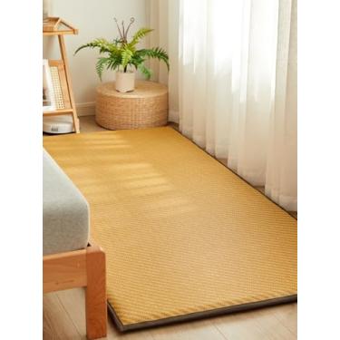 Imagem de 5JJJLOOOPP Tapetes de tatame japoneses – Tapete escorregadio de videira de verão, tapete de cama dobrável adequado para sala de estar interna e quarto tapete de porta (F,150 * 200 cm/59 * 79 ") (A 90