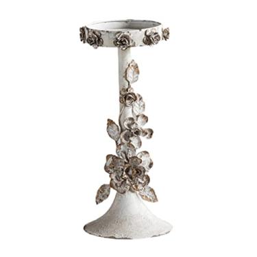 Imagem de Castiçal de ferro forjado retrô velho castiçal casa de família hotel decoração nostálgico romântico à luz de velas ornamentos castiçais