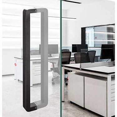 Imagem de Puxador de porta para exteriores, puxadores de porta de vidro de aço inoxidável de dupla face, despensa de escritório, chuveiro, celeiro francês, barra de aderência para porta extra longa (cor