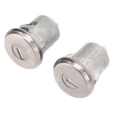 Imagem de Generic Conjunto de Cilindro de Chave de Fechadura de Porta, Metal Resistente, Resistente Ao Desgaste, Alta Precisão, Cilindro de Fechadura de Porta de Carro Com Chave para Veículo
