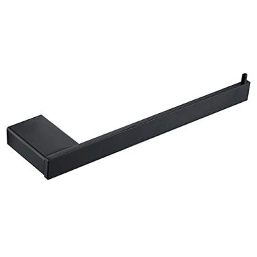 Imagem de Conjunto de acessórios de banheiro preto fosco SUS304 suporte de papel de aço inoxidável suporte de escova de dentes barra de toalha prateleiras de banho, suporte de papel (barra de cavilha)