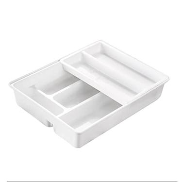 Imagem de Organizador de talheres e talheres, organizador de gaveta de cozinha para talheres e utensílios, bandeja de talheres para gaveta, escritório, banheiro, organizador de talheres