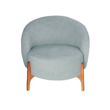 Imagem de Poltrona Decorativa Luxo Ariela Bouclê Ds Home Bouclê Cinza Claro