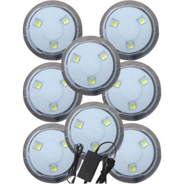 Imagem de Kit 8 Refletor Lampada Flexy Sem Adaptador 4,5w Branco 20M - Fluidra