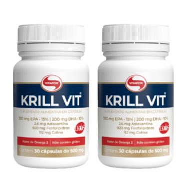 Imagem de Kit 2X: Óleo de Krill 500mg Vitafor 30 Cápsulas