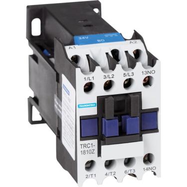 Imagem de Contator Tripolar TRC1-1810Z 18A 24VCC 1NA