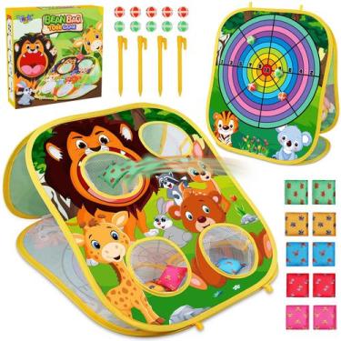 Imagem de Bean Bag Toss Game Toyk Animal Outdoor para crianças de 3 a 6 anos
