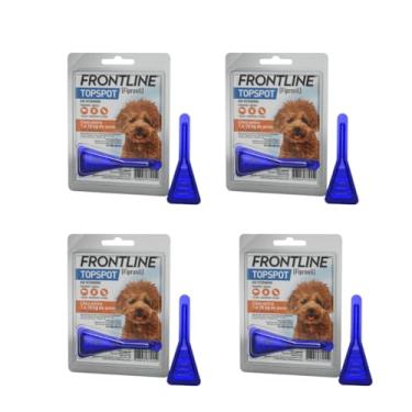 Imagem de Kit 4 Frontline Antipulgas e Carrapatos Topspot de 1 a 10kg