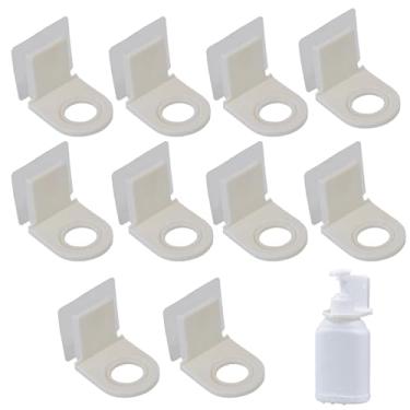 Imagem de NentMent Pacote com 10 ganchos de spray de parede, suporte redimensionável, dispensador de garrafa de sabonete, cabide de garrafa em spray