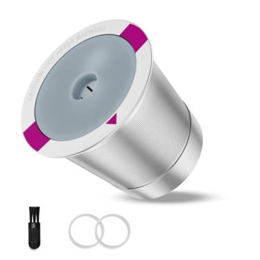 Imagem de 1 pacote de cápsulas de café reutilizáveis para xícara K, de aço inoxidável, recarregáveis, para cafeteiras Keurig 1.0 e 2.0