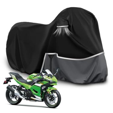 Imagem de Capa de motocicleta à prova d'água de substituição para Kawasaki Ninja 400 500 650 Z900 Zx6r modelo rua sem porta-malas, capa de motocicleta Oxford 420D para proteção de neve chuva e poeira