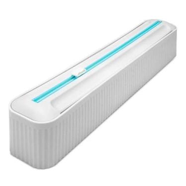 Imagem de Cortador De Papel Filme Alumínio Dispenser Plástico Manteiga Embalador Para Cozinha Basa Magnética