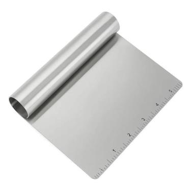 Imagem de 2X Espátula Cortador Massas Legumes Pães Biscoito Inox Luxo