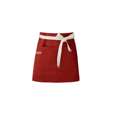 Imagem de Avental de Cintura Vermelho Artes Pintura Cafeteria Loja