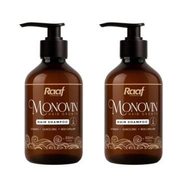 Imagem de Kit 2 Shampoo Antiqueda Fortalecedor Monovin Raaf Cosmetics - 500ml